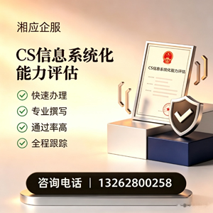 泰安CS信息系统化能力评估申报服务