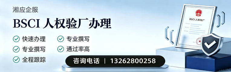 泰安BSCI人权验厂申请服务
